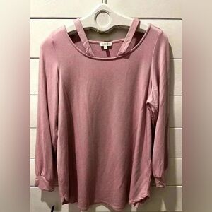 NWOT Laura plus pink sweater size  X